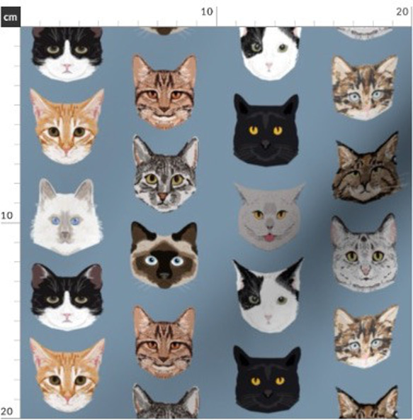 猫 猫柄 ビンテージ レトロキャット  輸入生地 ペット 可愛い猫柄 ねこ ビクトリアキャット 4枚目の画像