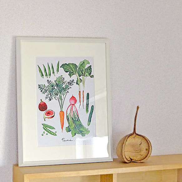 イラストポスター　野菜 1枚目の画像