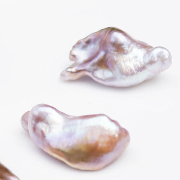 大粒！シェリーブラウン・バロック淡水真珠のネックレス　～Eglantine 8枚目の画像
