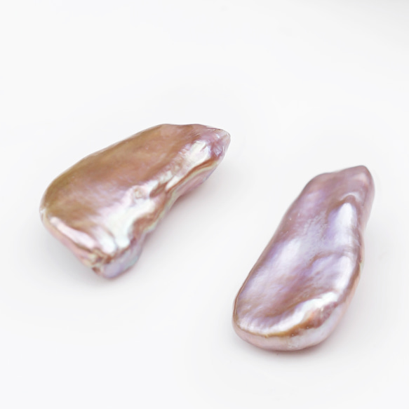 大粒！シェリーブラウン・バロック淡水真珠のネックレス　～Eglantine 5枚目の画像