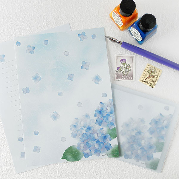 紫陽花 レターセット レターセット one'x creation. 通販