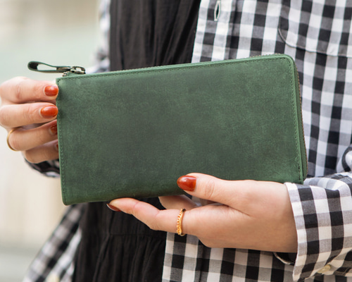 ilmodoAir グリーン 長財布 il modo Air イルモードエア 右利き STATUSY長財布 グリーン il modo