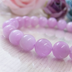 ♡クンツァイト ラベンダー色8ミリ ミルキーふんわり 美しい キャッツ