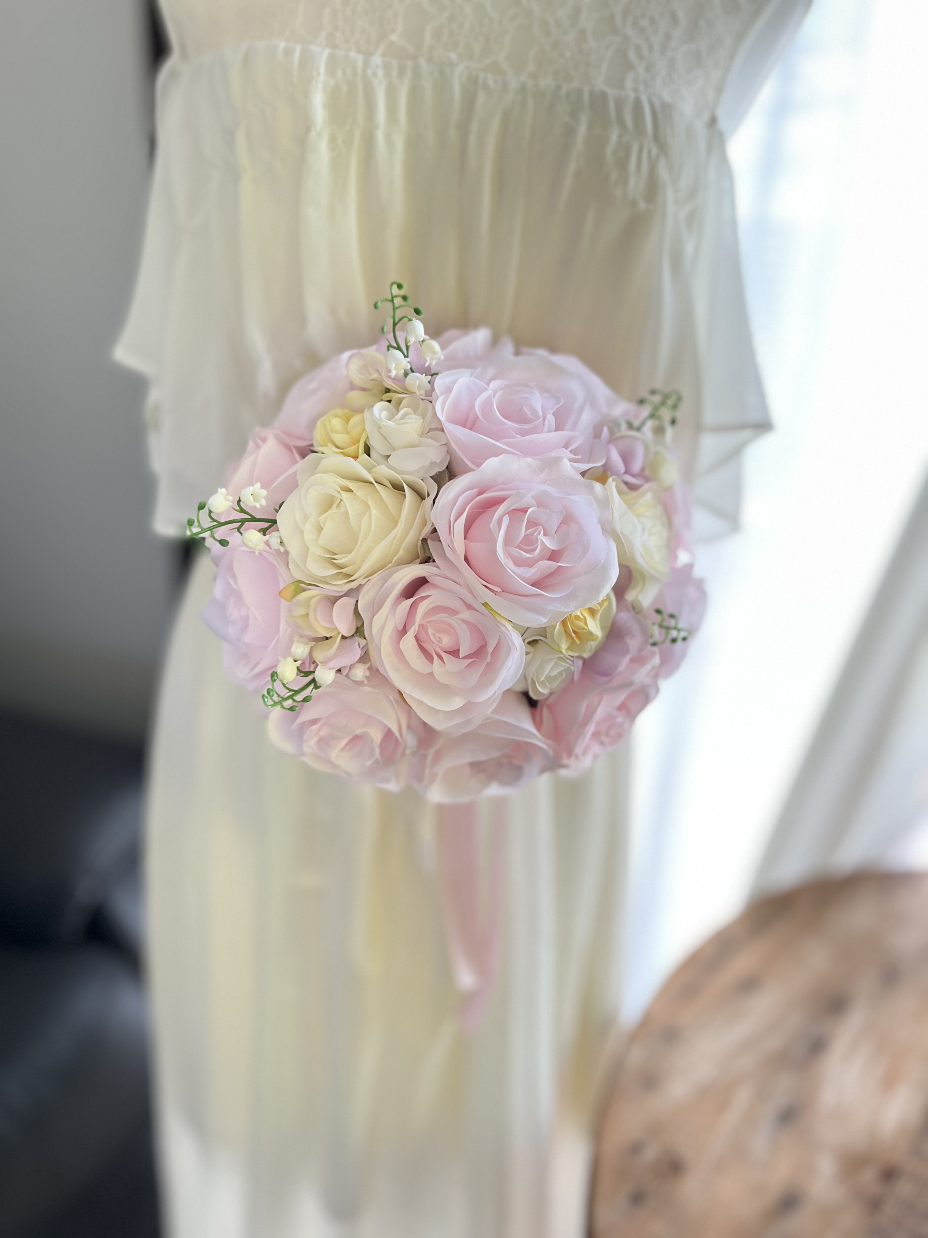 甘いピンクのラウンドブーケ☆