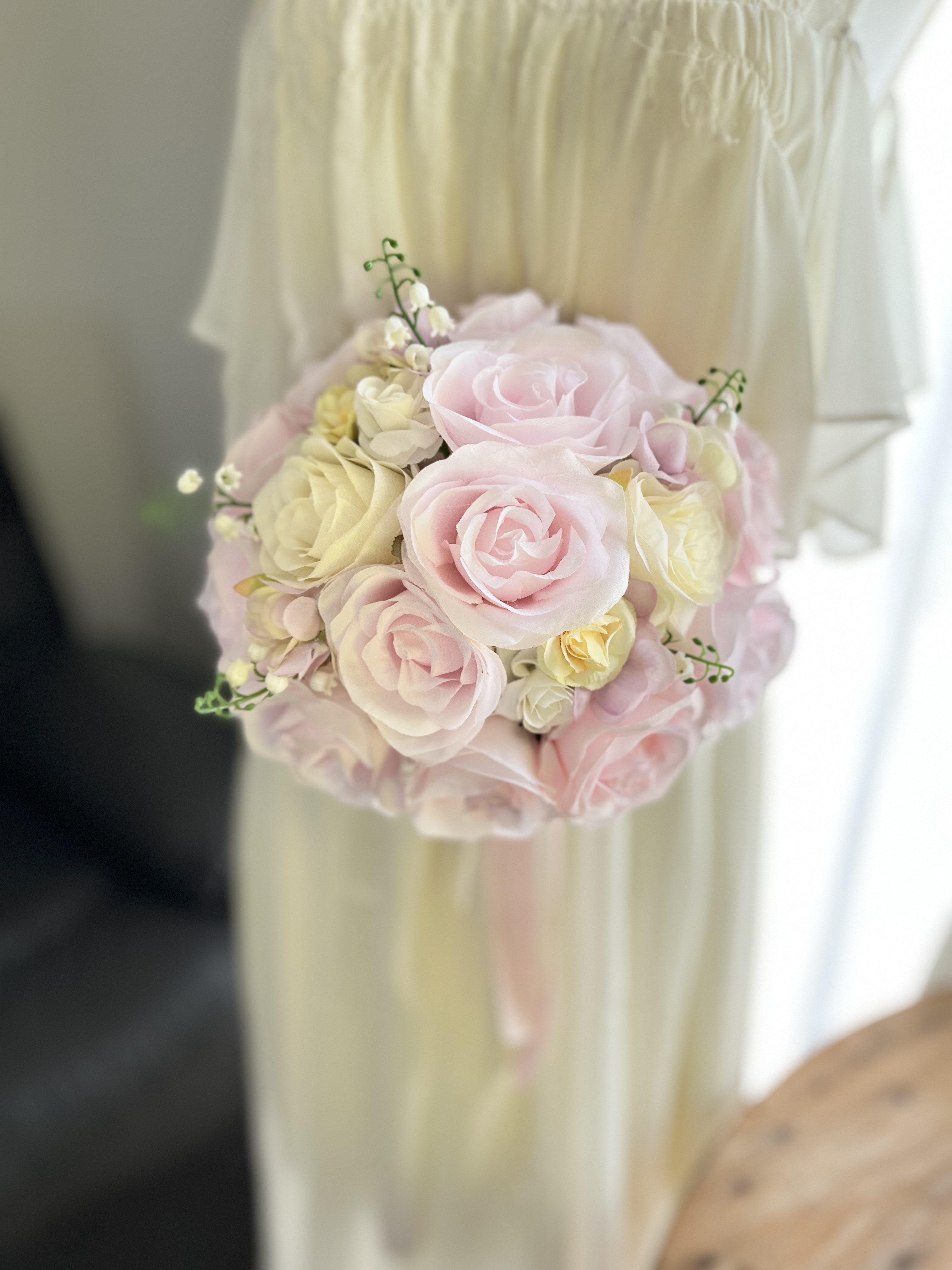 甘いピンクのラウンドブーケ☆