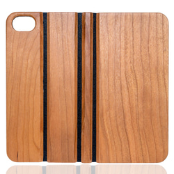 iPhone 天然木　手帳型　フルウッドケース　【当店オリジナル】(名入れ可+700円） 2枚目の画像