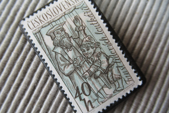 捷克斯洛伐克郵票胸針3584 第2張的照片
