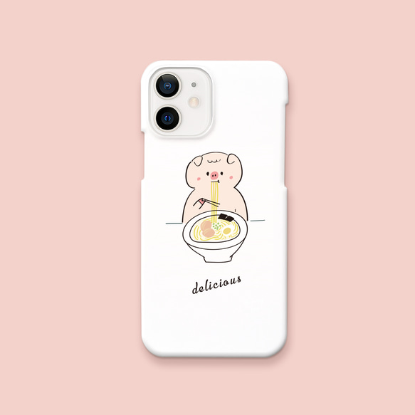 ゆるゆる ぶたさんのスマホケース iPhoneケース・カバー ハミング 