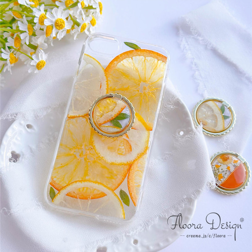 ☆特別価格☆ハートレモン 押し花ケース ☆ ☆特別価格☆ハートレモン 押し花ケース ☆