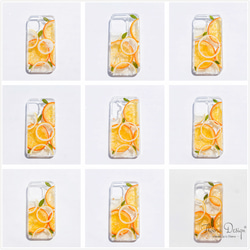 陽だまりの香り レモン オレンジ 押し花スマホケース 押し花 フルーツ 花 iPhone 16 15 14 Galaxy 4枚目の画像