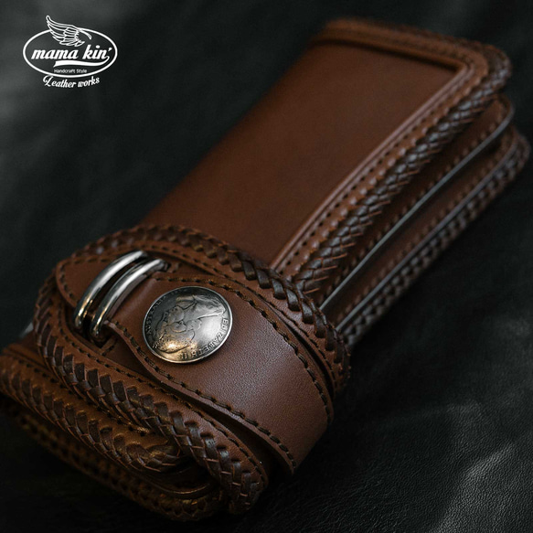 栃木レザー/レザーウォレット/ヌメ革/サドルレザー/バイカーズ  