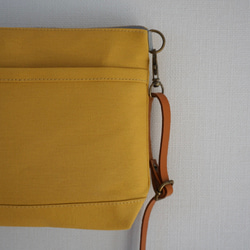倉敷帆布サコッシュ (M)マスタードイエロー 7枚目の画像