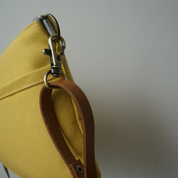 倉敷帆布サコッシュ (M)マスタードイエロー 9枚目の画像