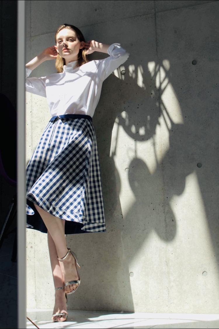 ギンガムチェックリバーシブルスカート