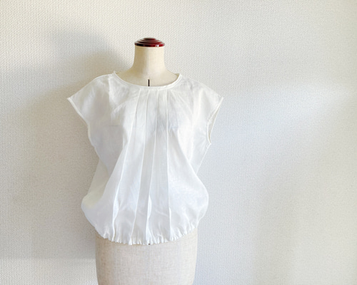 ジャーナルスタンダード 2024ss フレンチスリーブ ブラウス リネン混 白 4fe232a5249c313013417b83c44e5f