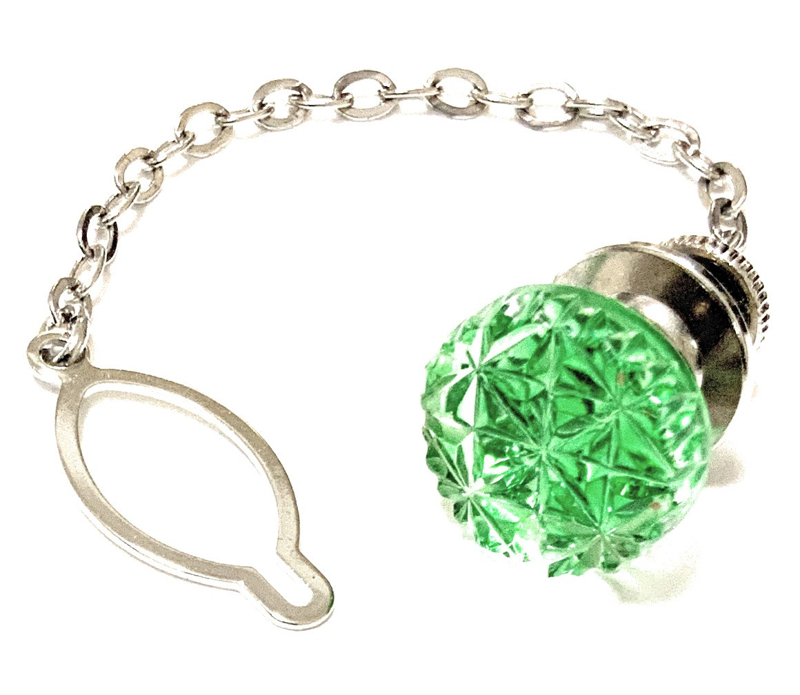 東京切子タイタック　麻乃葉　グリーン