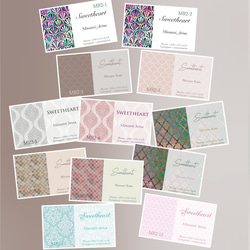 RB・80枚(3デザインまでOK)名刺オーダーメイド・名刺 オーダー・リボン