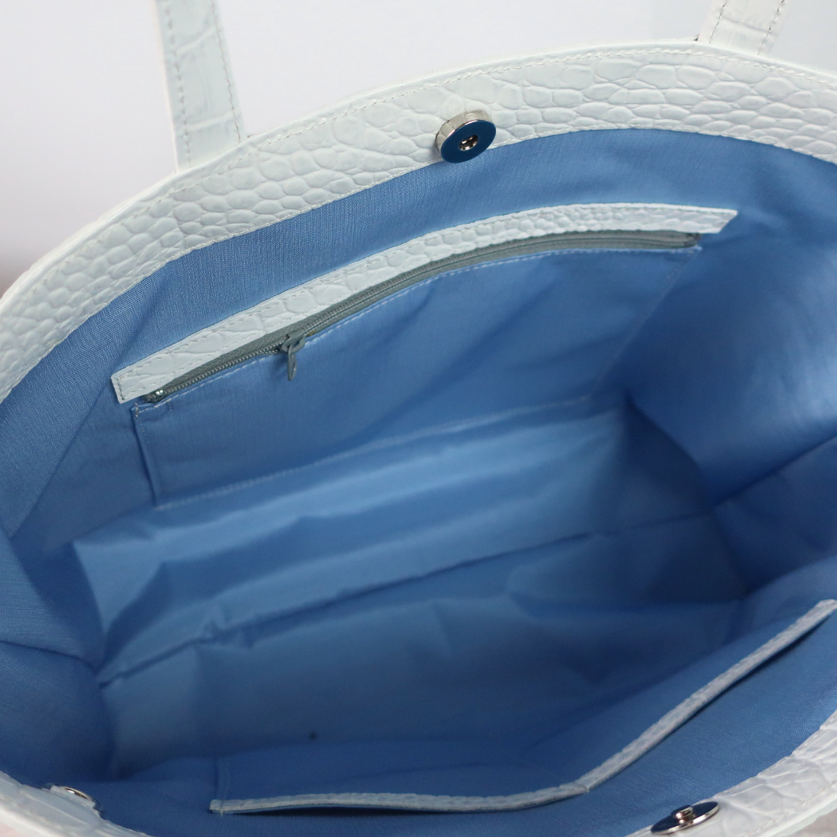 A4サイズトートbag（Ｌサイズ）☆彡ストーンホワイト・受注製作・通勤バッグ・A4・お仕事バッグ