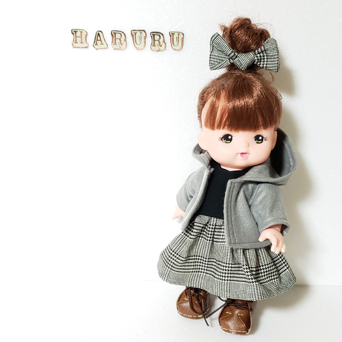 パーカー グレー 26cmサイズ ドールウェア 着せかえ 人形 服 ソラン