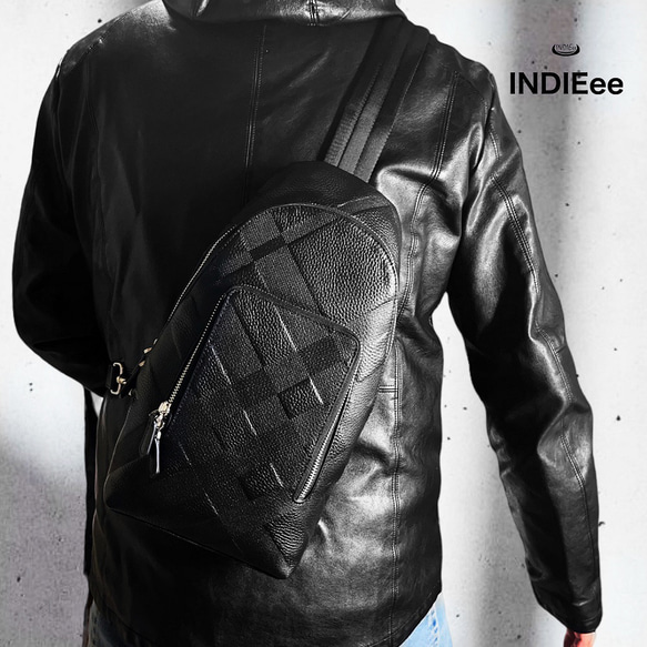 INDIEee インディ 本革 ルネット ボディバッグ 斜め掛け ワン 