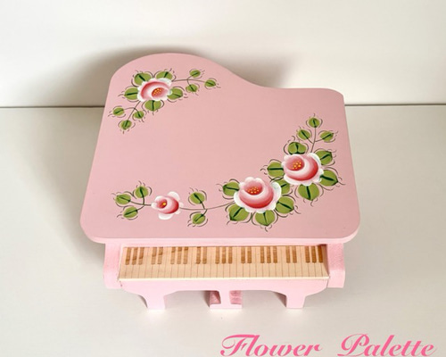 Creema限定 木製 グランドピアノボックス（ピンク） 再販 現品限り