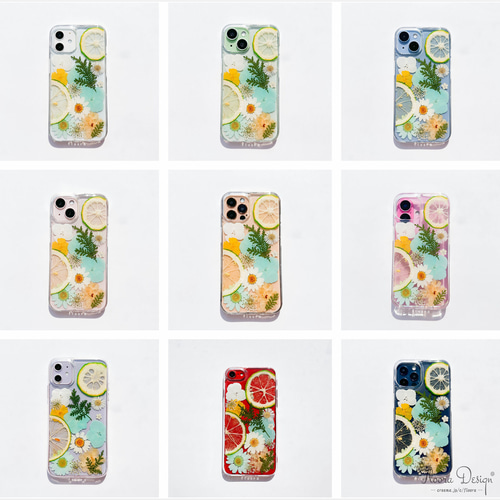 はなゆず日和 押し花スマホケース スマホケース 押し花 iPhone Xperia