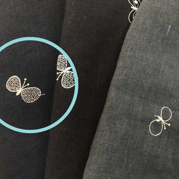 20-3 iPhone他、全機種対応 手帳型ケース ミナペルホネン choucho ネイビー　ꕤ受注制作ꕤ 6枚目の画像