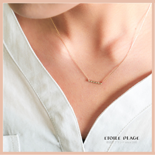 10K 10金*5つ星 ワンポイント シンプル ゴールド ネックレス /デート