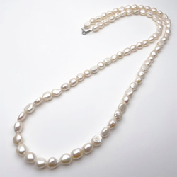大珠 121cmロング✨ 本真珠ネックレス 約9.0-10.0mm SV パール 大珠 121cmロング✨ 本真珠ネックレス 約9.0-10.0mm SV パール