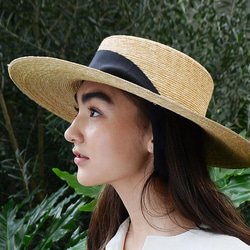 即納商品＞ロングリボンのボーターハット Amal アマル 春夏