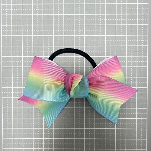 再販×4】虹色リボンヘアゴム ヘアゴム Naoribbon 通販 5635982｜Creema