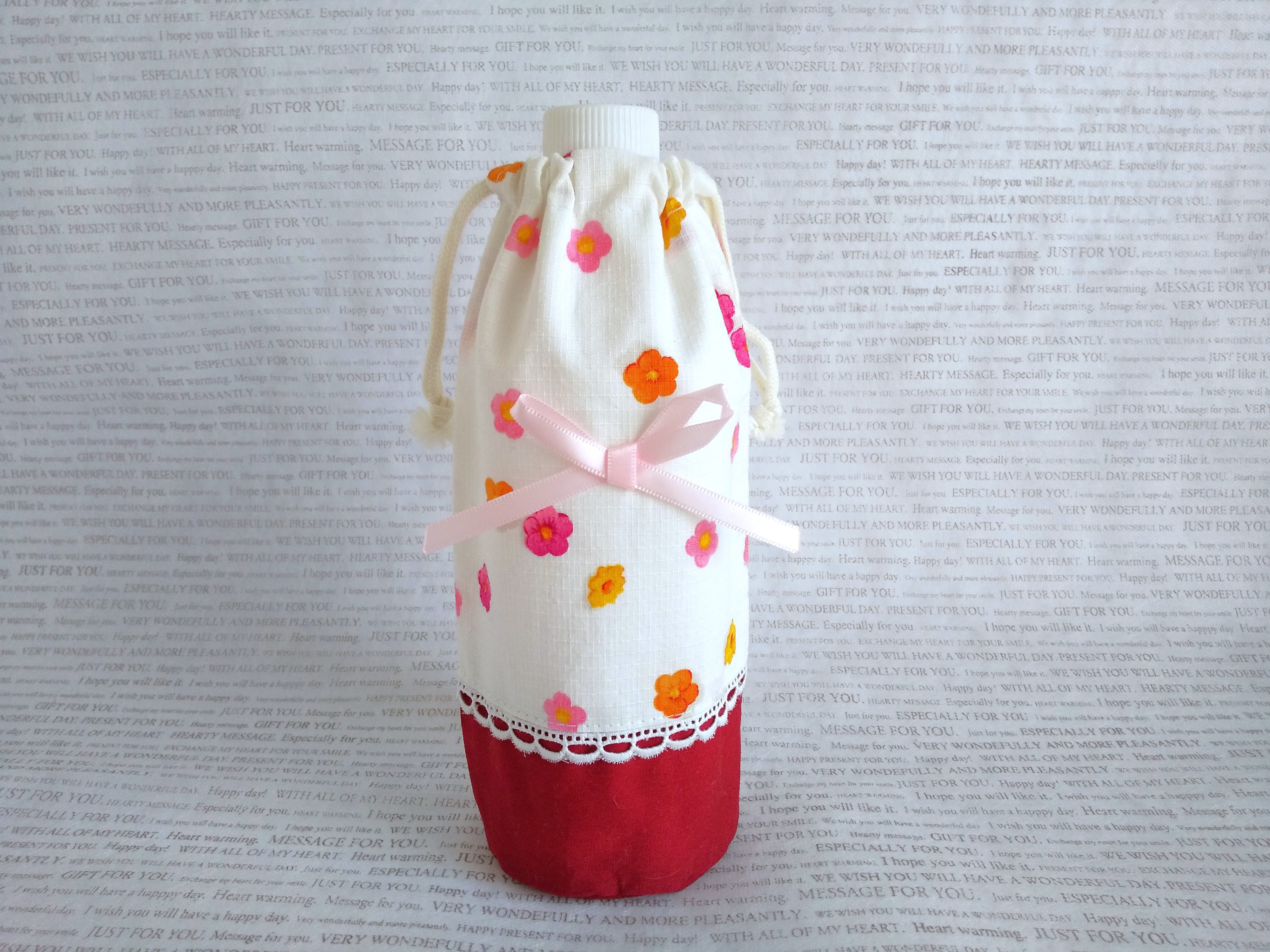 かわいい花柄ペットボトルカバー その他ケース うさぎのしっぽ