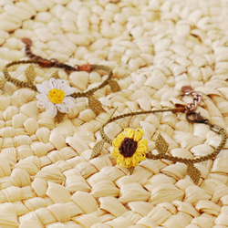 OYA Needlelace bracdelet [DAISY] White 第3張的照片