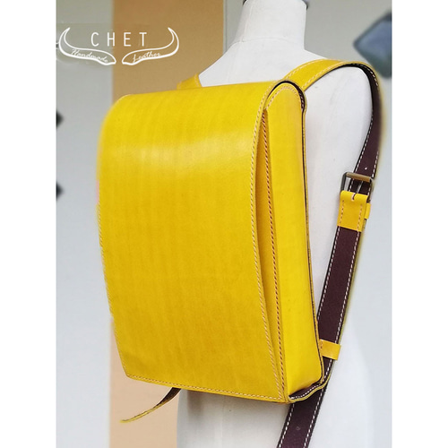 高級✨ロエベ リュックサック アナグラム ナイロン レザー イエロー LOEWE ロエベ レザー アナグラム ナップサック リュックサック