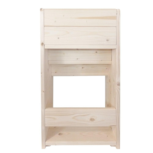 絵本棚 W36cmK Maple poppo ハンドメイド 無塗装 無垢材 安全安心 子供