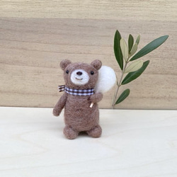 メル88786  羊毛フェルト 作品 ブランコで遊ぶ双子のくまちゃん メル88786 様 専用 羊毛フェルト 作品 ブランコで遊ぶ双子のくま