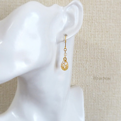 プチプラ☆弾ける果樹の雫ピアス　ホムポム 5枚目の画像