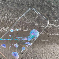【雑誌LDK掲載】005 クラゲ(カラーver) iPhoneケース スマホケース iPhone16e〜くらげ  水族館 2枚目の画像