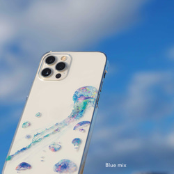 【雑誌LDK掲載】005 クラゲ(カラーver) iPhoneケース スマホケース iPhone16e〜くらげ  水族館 5枚目の画像