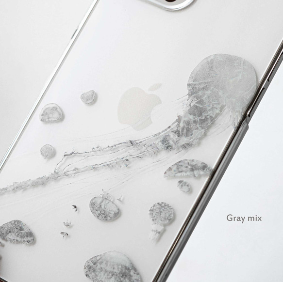 【雑誌LDK掲載】005 クラゲ(カラーver) iPhoneケース スマホケース iPhone16e〜くらげ  水族館 11枚目の画像