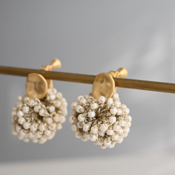 アイボリー イヤリング・ノンホールピアス の人気通販｜Creema  