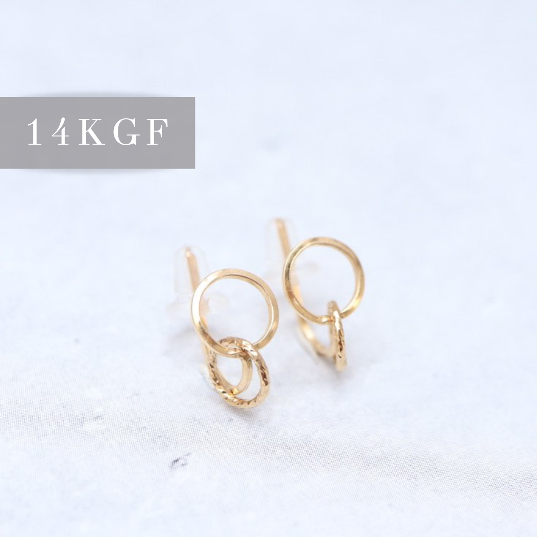 【14kgf】オブシディアンのピアス（チャーム） スターダスト オブシディアン 黒曜石 ピアス ワイヤーラッピング