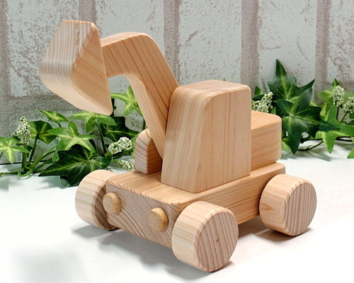 匠　手作り　木製　ショベルカー　木育　wood 高級　おもちゃ　知育　玩具　子供 Amazon.co.jp: 匠 手作り 木製 ショベルカー 木 wood 高級 おもちゃ