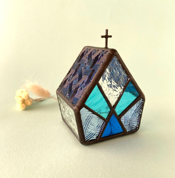 【Small church】 CELTIK　Night blue　LED専用キャンドルホルダー 3枚目の画像