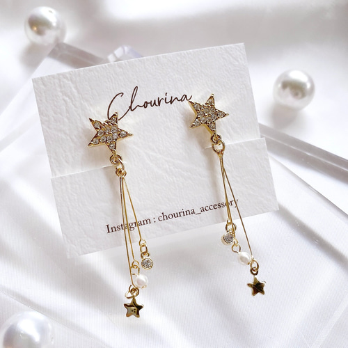 shooting star イヤリング／ピアス イヤリング・ノンホールピアス 