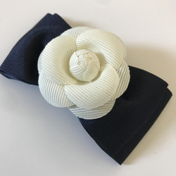 オーストリッチ フェザーコサージュ オフホワイト コサージュ hanaki