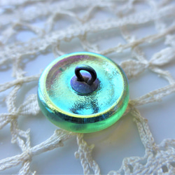 トンボ　羽衣　チェコガラスボタンCzech Glass Button1個 3枚目の画像