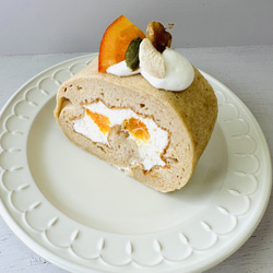 甘さ控えめ紅茶とオレンジのロールケーキ(10cm)【保存料着色料なし】 3枚目の画像