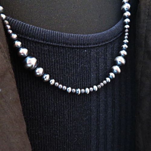 インディアンジュエリー ビーズネックレス ナバホパール