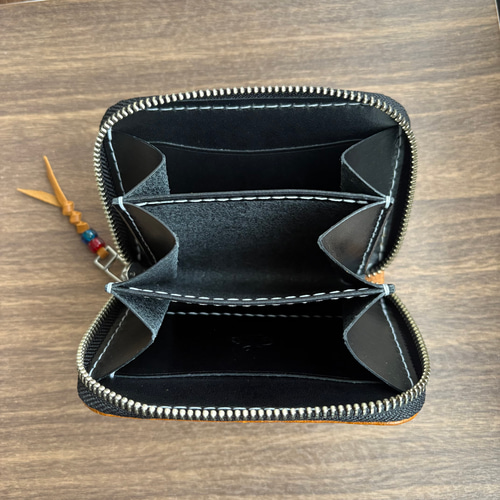 M.U.L. ハーフラウンドウォレット リザード型押し 新品未使用品 M.U.L ハーフラウンドウォレット財布 本革 リザード型押し M.U.L